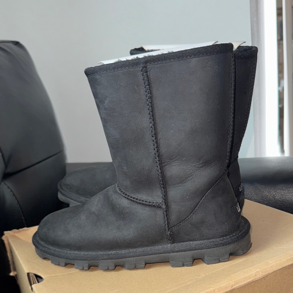 UGG Black Leather Boots